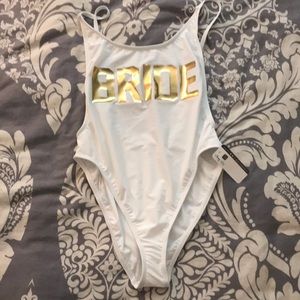 Bride bathing suit